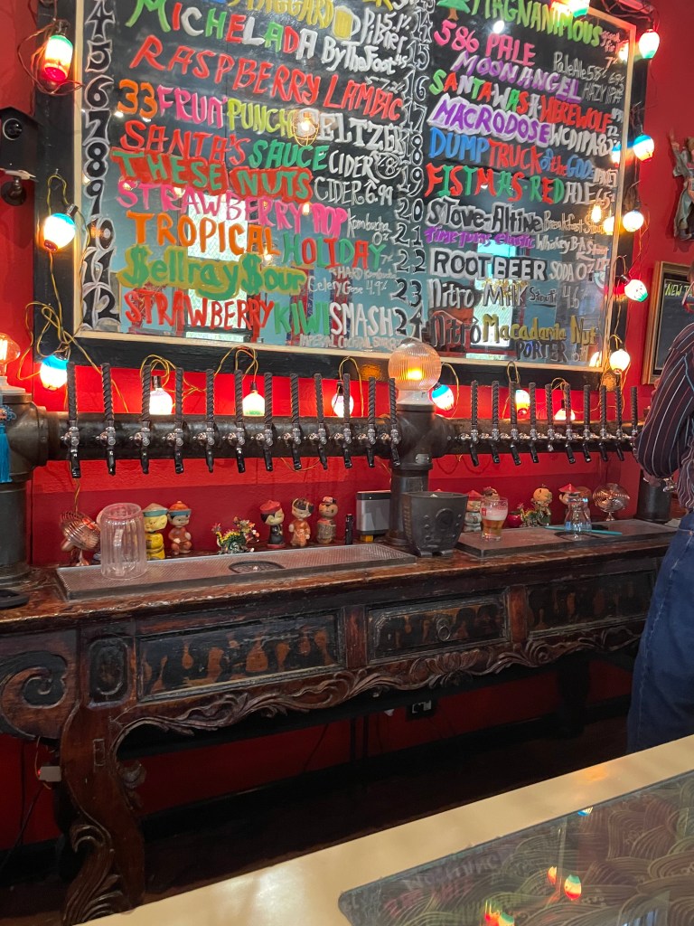 Mei Wah Beer Room, beer board