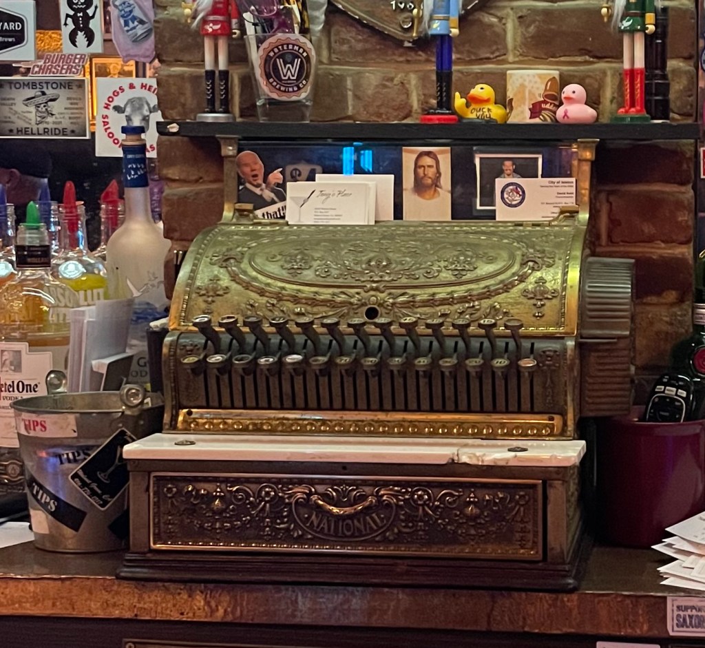 Tony's Place, cash register
