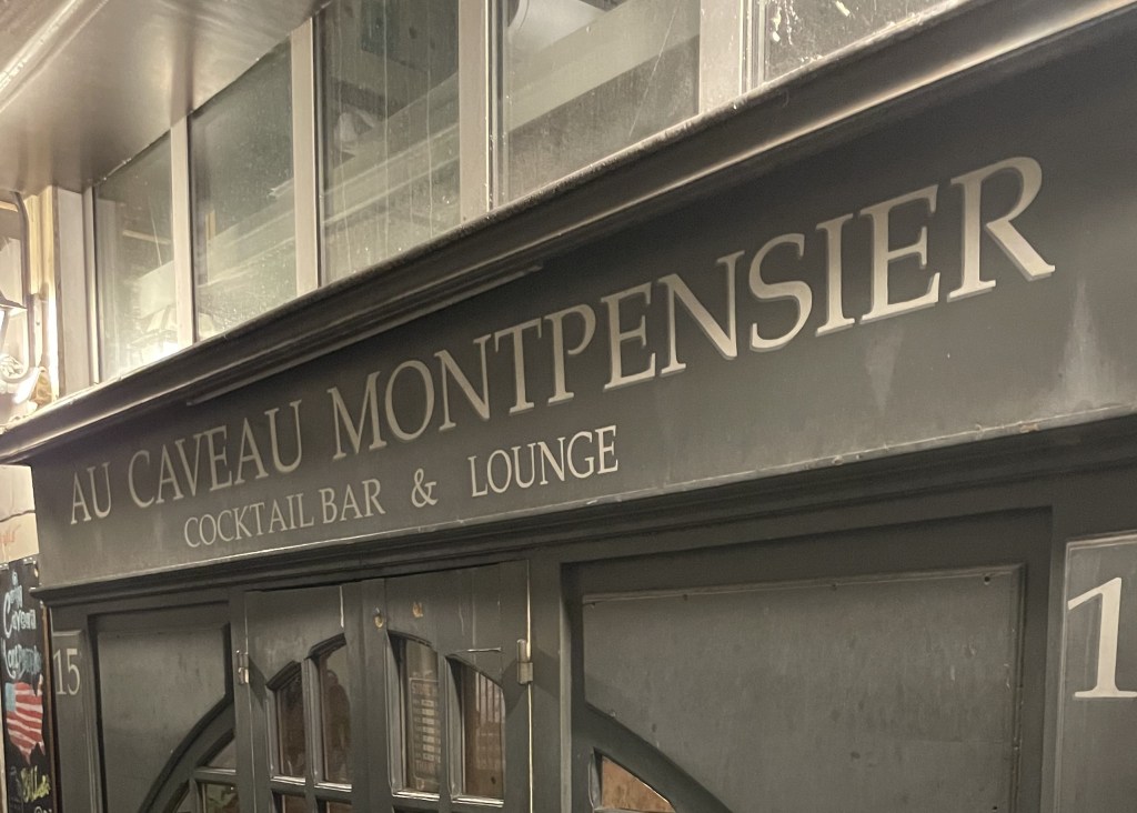 Au Caveau Montpensier,&nbsp;Paris