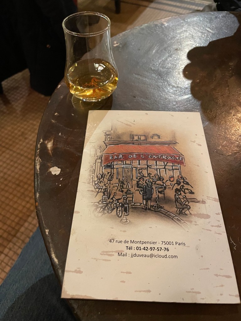 L'Entracte, Paris, menu
