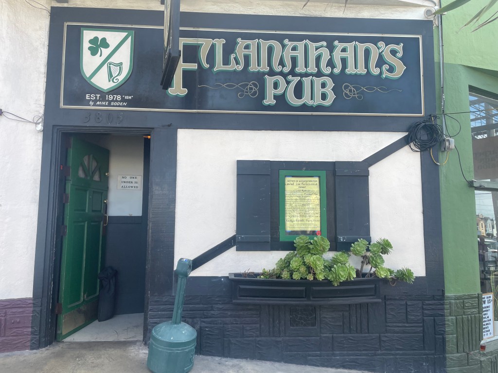 Flanahan's Pub, San Francisco, front