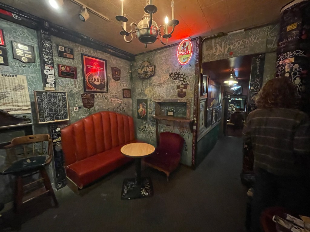 The Little Shamrock, San Francisco, back room