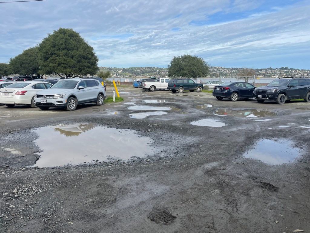 The Warehouse Cafe, Port Costa, parking lot