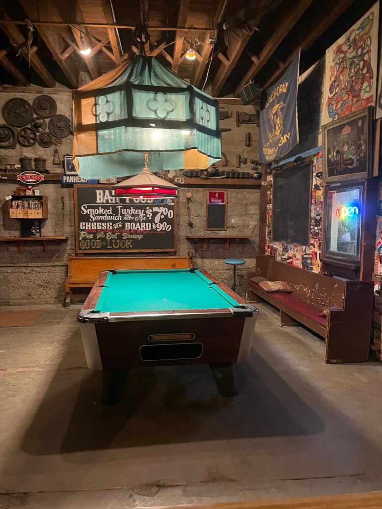 The Warehouse Cafe, Port Costa, pool table