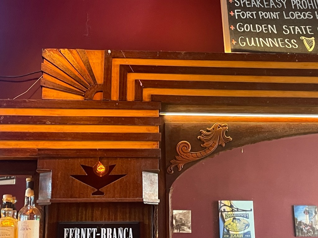 Blooms Saloon, San Francisco, interior detail