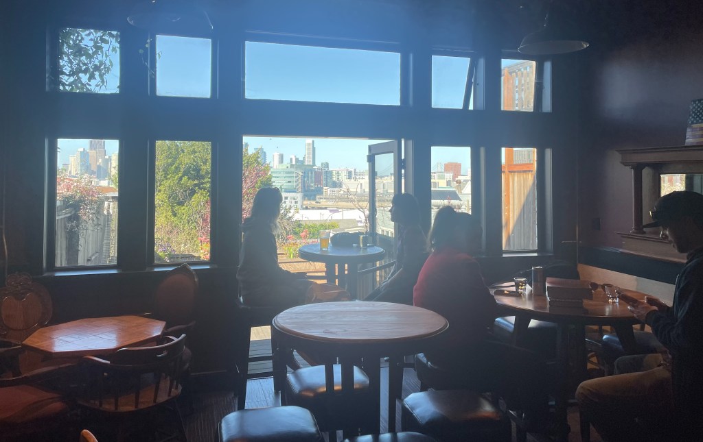 Blooms Saloon, San Francisco, city view