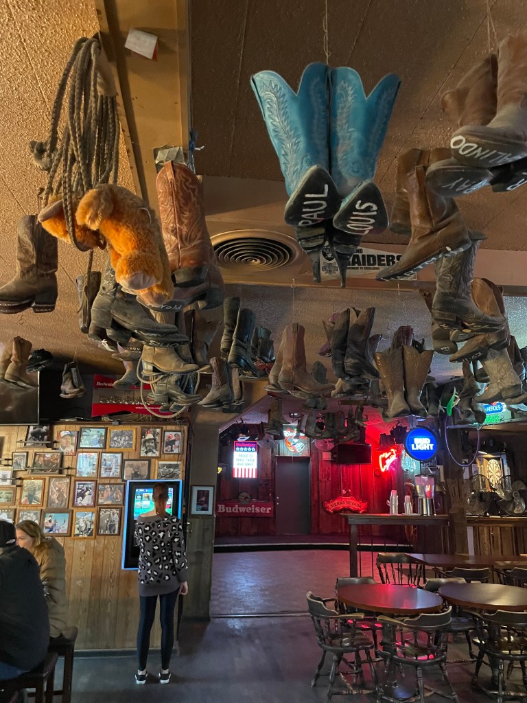 Clayton Club Saloon, Clayton, boots