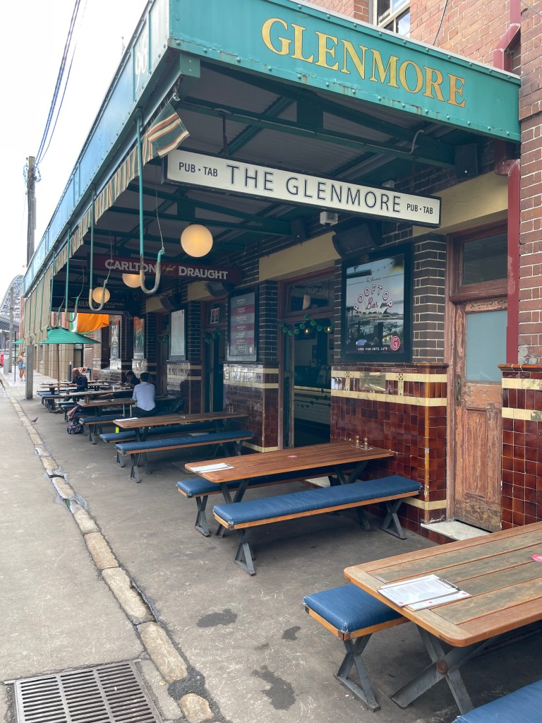 photo of the exterior of The Glenmore pub, Sydney