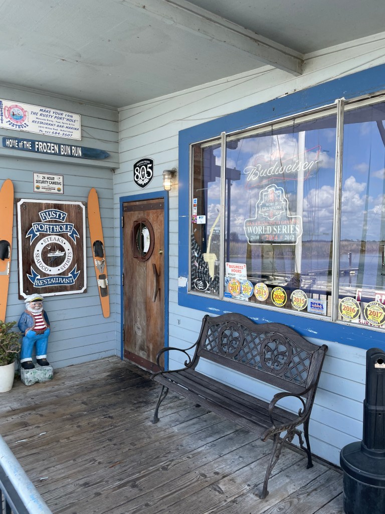photo of the entrance of The Rusty Porthole, Bethel Island