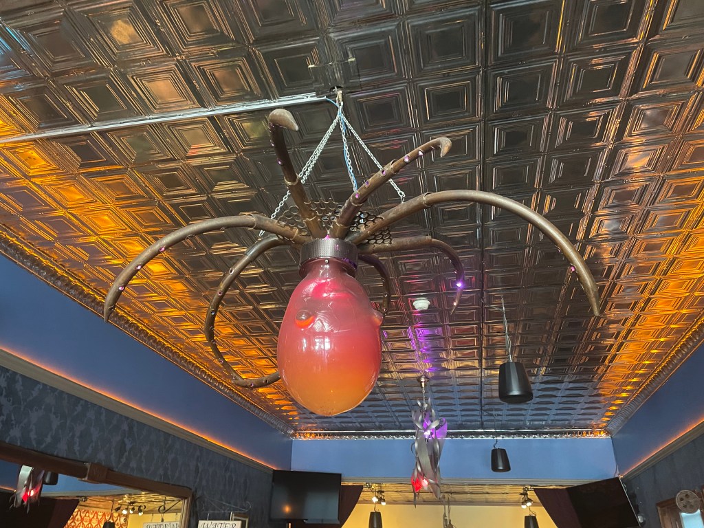 photo of the octopus lamp at The Sea Star, San Francisco