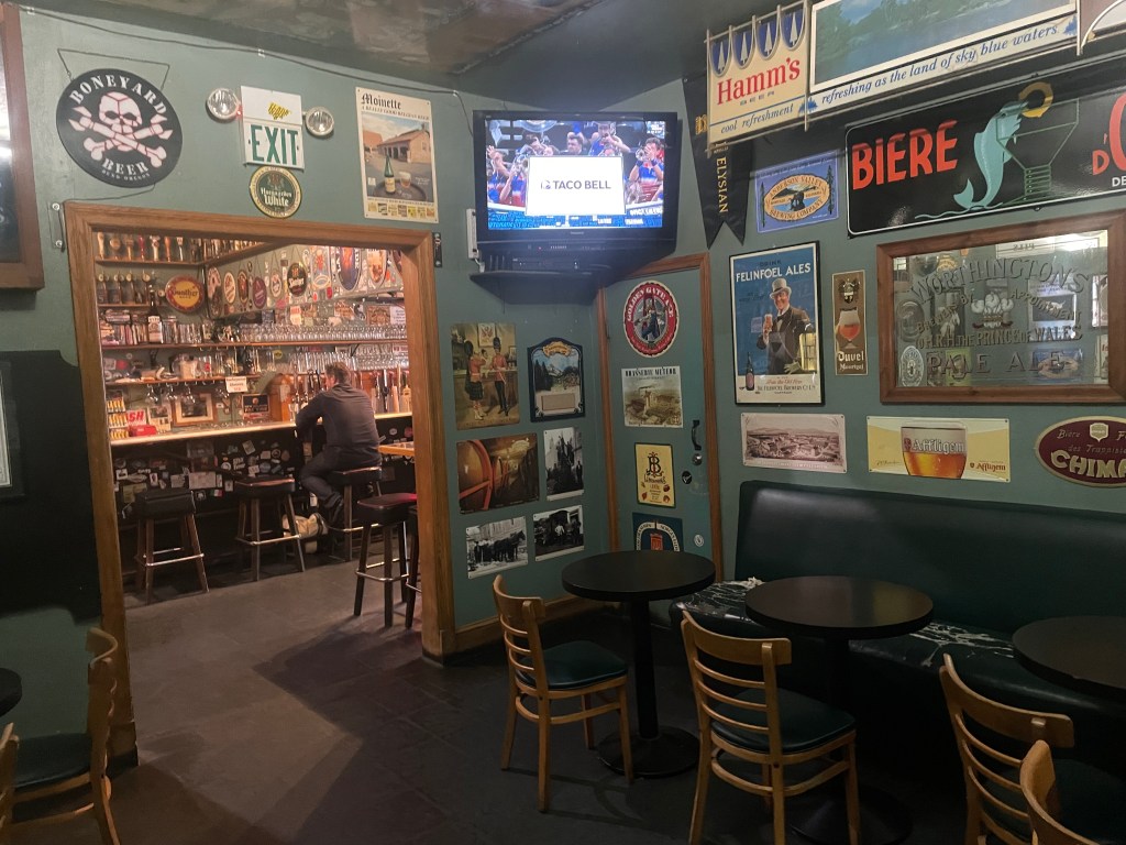 photo from the back room of Toronado bar, San Francisco