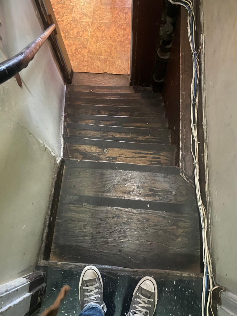 photo of stairs in The Ave Bar, San Francisco
