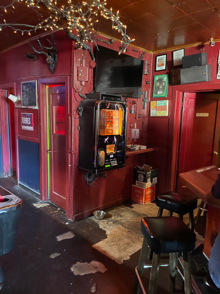 photo of interior of The Phone Booth bar, San Francisco, CA