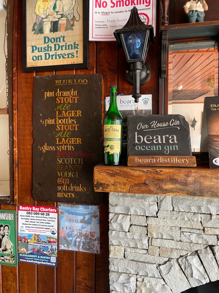 photo of detail of The Blue Loo pub, Glengarriff, Ireland