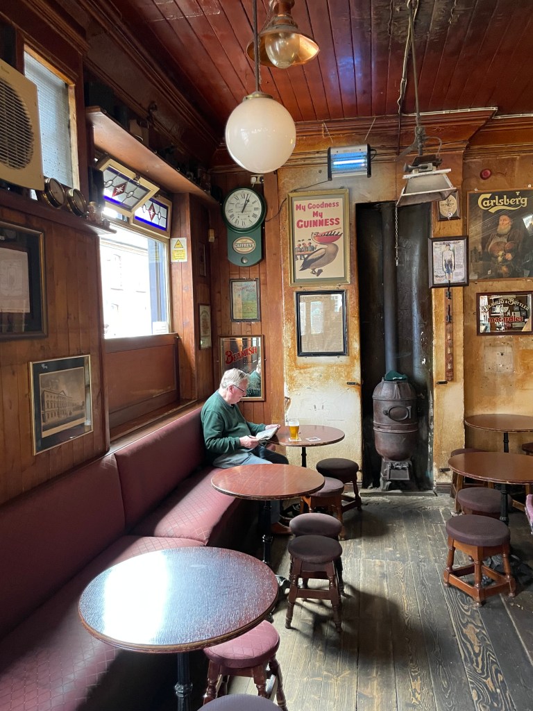 photo of the interior of John Fallon's "The Capstan Bar", Dublin, Ireland
