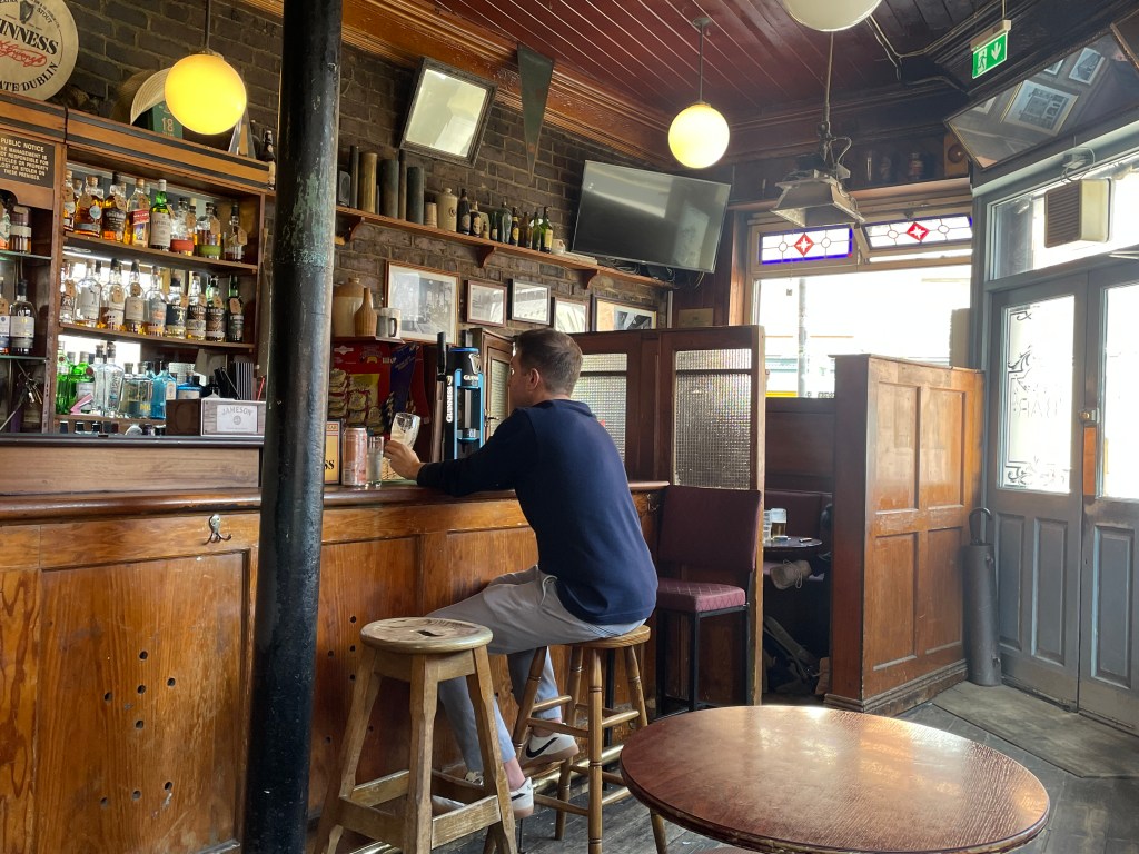 photo of interior of John Fallon's "The Capstan Bar", Dublin, Ireland