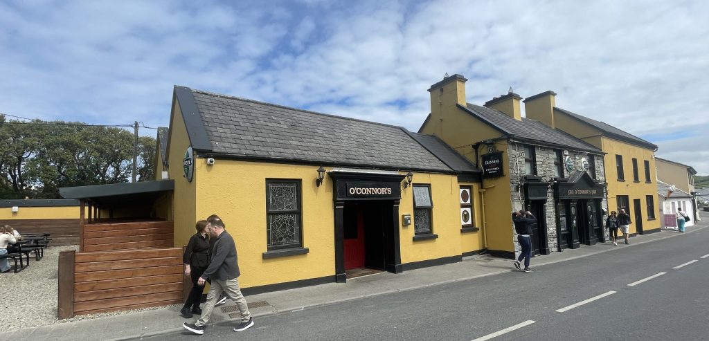 photo of exterior of Gus O'Connor's Pub, Doolin, Ireland