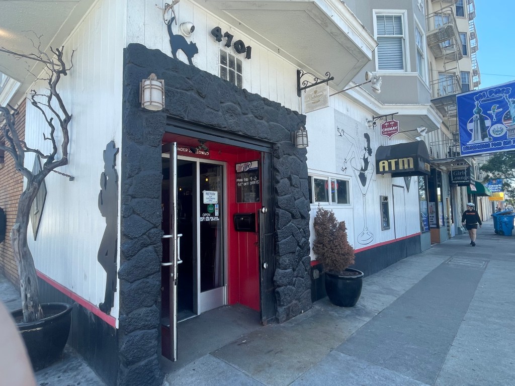 photo of the entrance of The Hearth bar, San Francisco