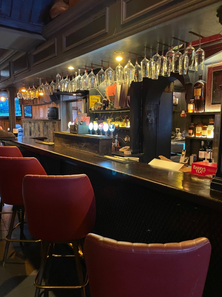 photo of the bar of Hole in the Wall bar, Galway, Ireland
