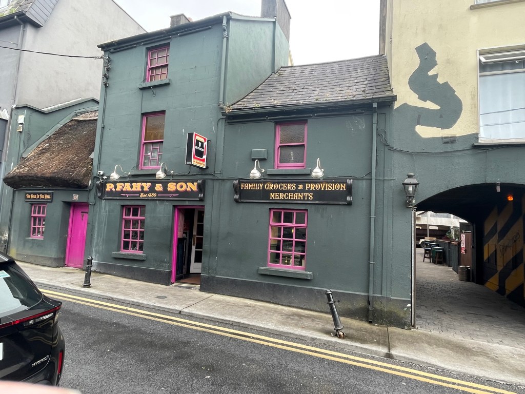 photo of exterior of Hole in the Wall bar, Galway, Ireland