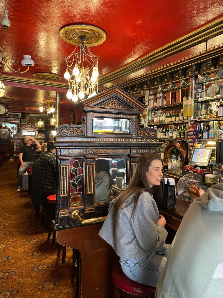 photo of interior of The Long Hall pub, Dublin, Ireland