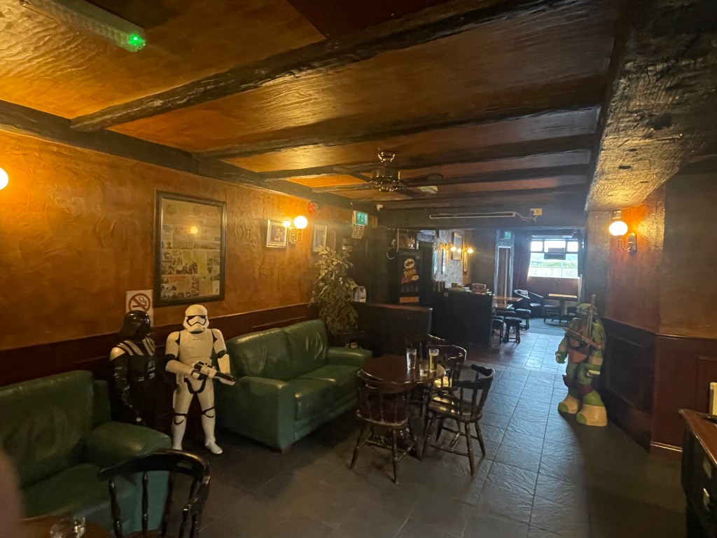 photo of interior of McBrides Bar, Bushmills, Ireland