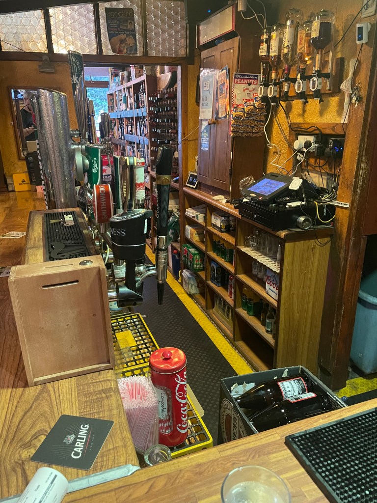 photo of the bar of The Meetings pub, Wicklow, Ireland
