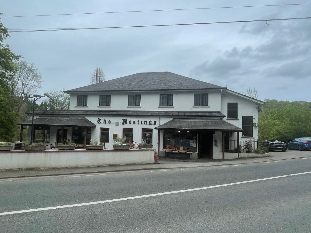 photo of the exterior of The Meetings pub, Wicklow, Ireland