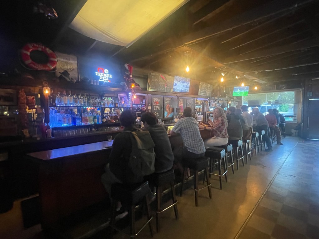 photo of interior of Smitty's Bar, Sausalito, CA