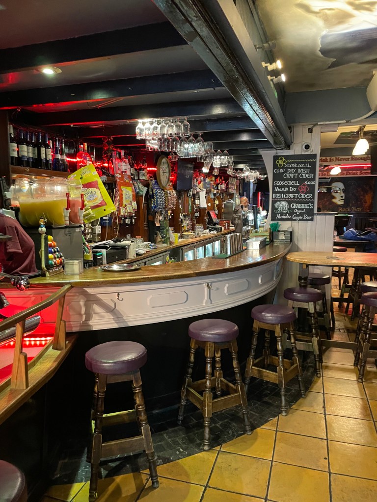 photo of the bar at Sally Longs Rock Bar, Galway, Ireland