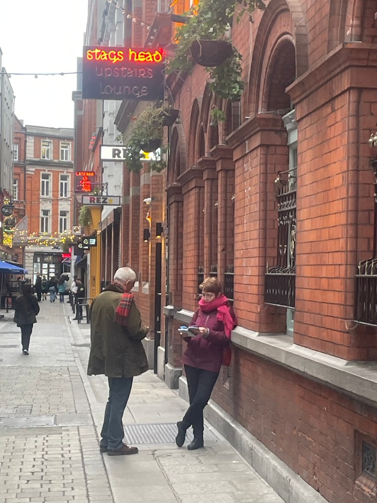 photo of alternative exterior of The Stags Head pub, Dublin, Ireland