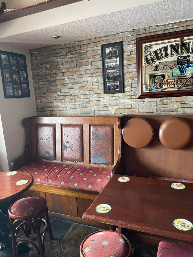 photo of interior of Cookes Thatch Bar, Galway, Ireland