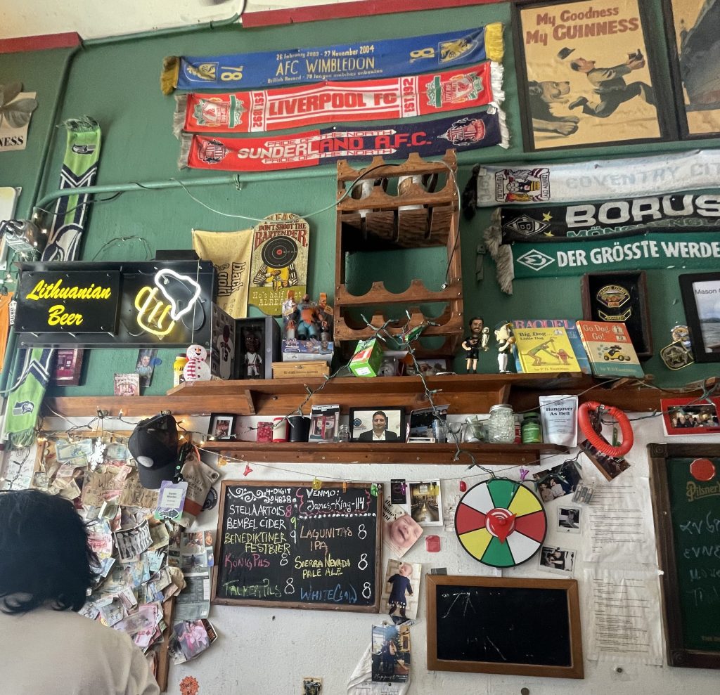 photo of interior detail of Black Horse London Pub, San Francisco