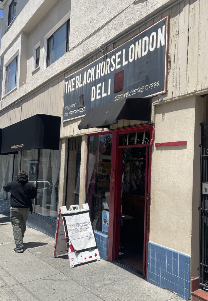 photo of exterior of Black Horse London Pub, San Francisco