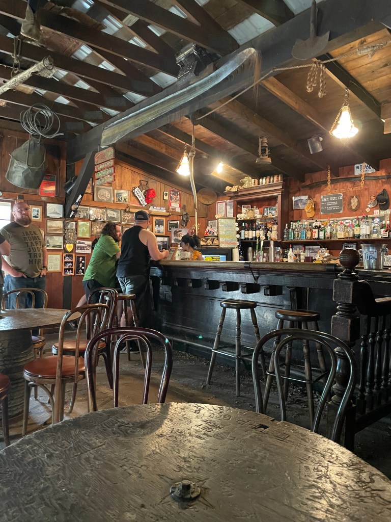 photo of interior of Malemute Saloon, Fairbanks, Alaska