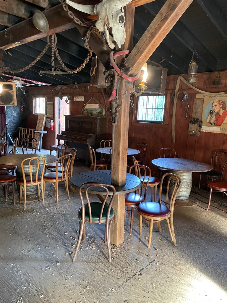 photo of interior of Malemute Saloon, Fairbanks, Alaska