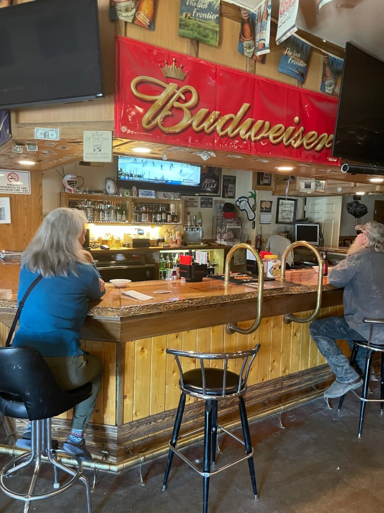 photo of interior of Tok Lodge Bar, Tok, Alaska