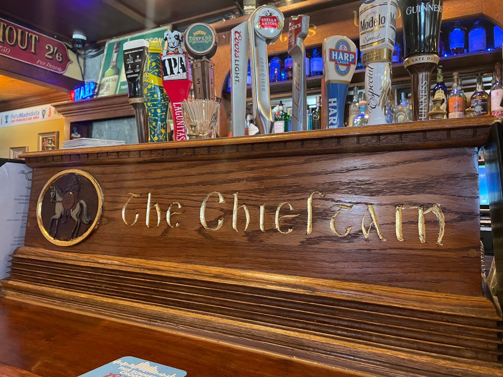 photo of detail of The Chieftain Pub, San Francisco