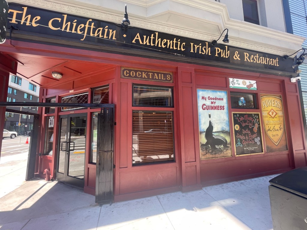 photo of exterior of The Chieftain Pub, San Francisco