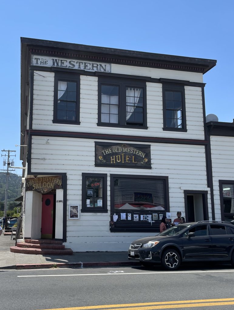 photo of Old Western Saloon exterior, Point Reyes Station, CA