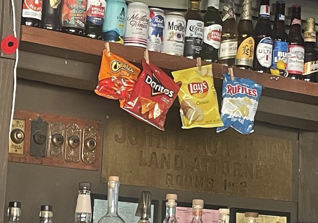 photo detail of interior of The Hotel Utah Saloon, San Francisco