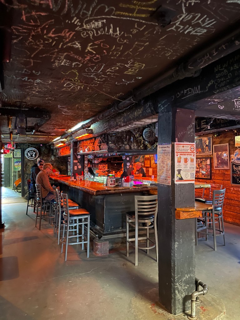 photo of the bar of Midnite Mine, Fairbanks, AK