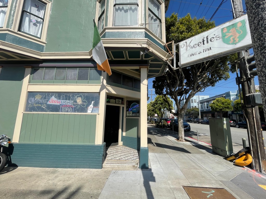 photo of exterior of O'Keeffe's Bar, San Francisco