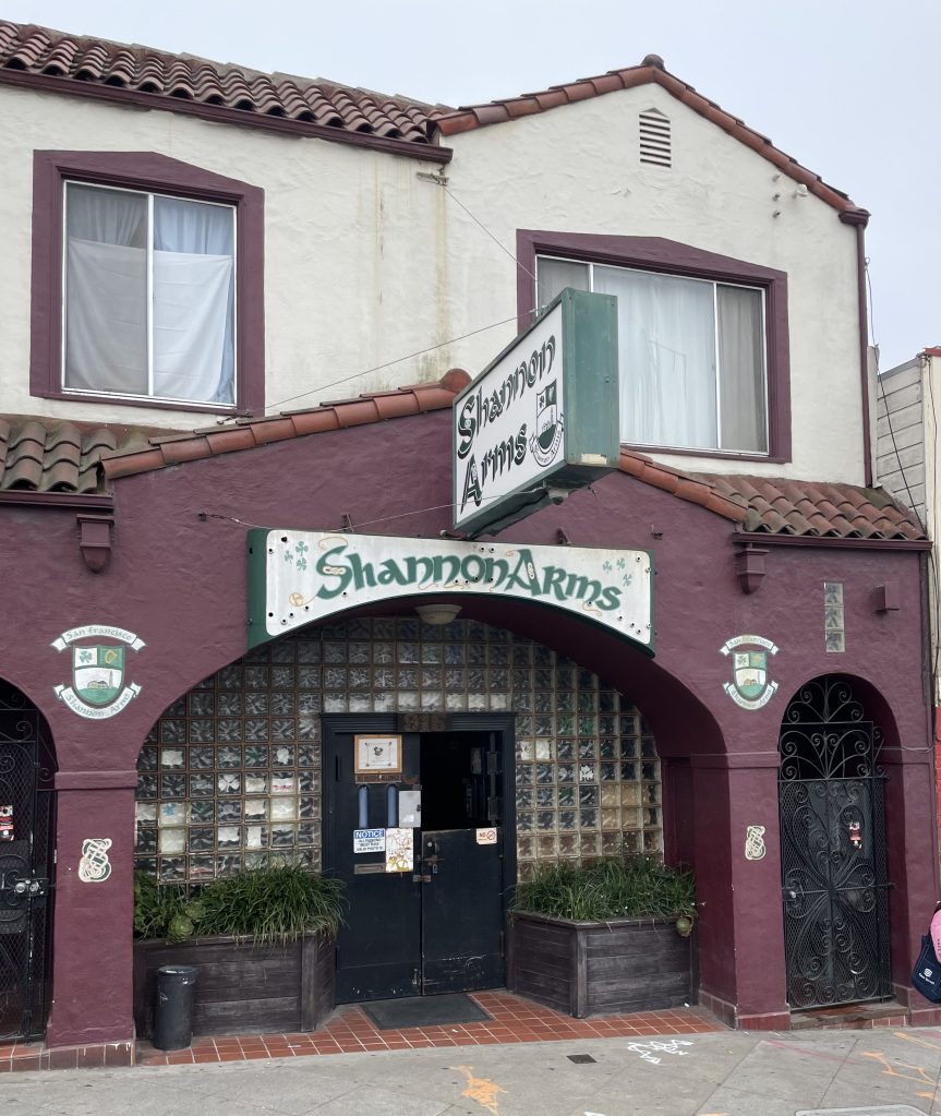 photo of exterior of The Shannon Arms, San Francisco