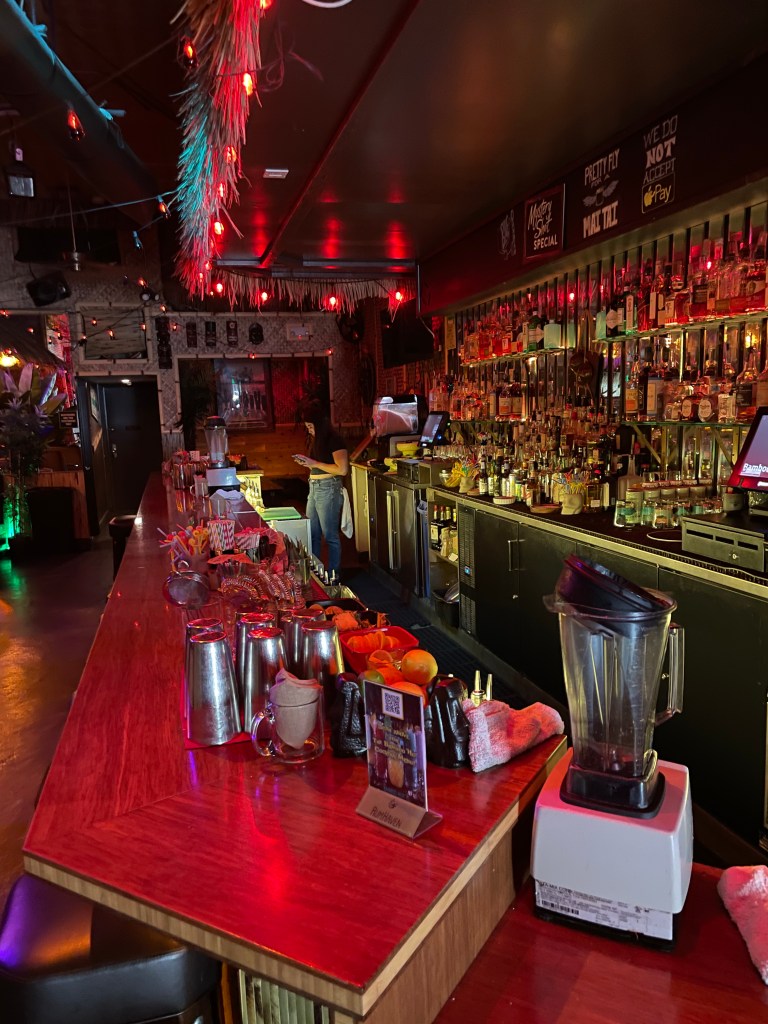 photo of interior of The Bamboo Hut, San Francisco