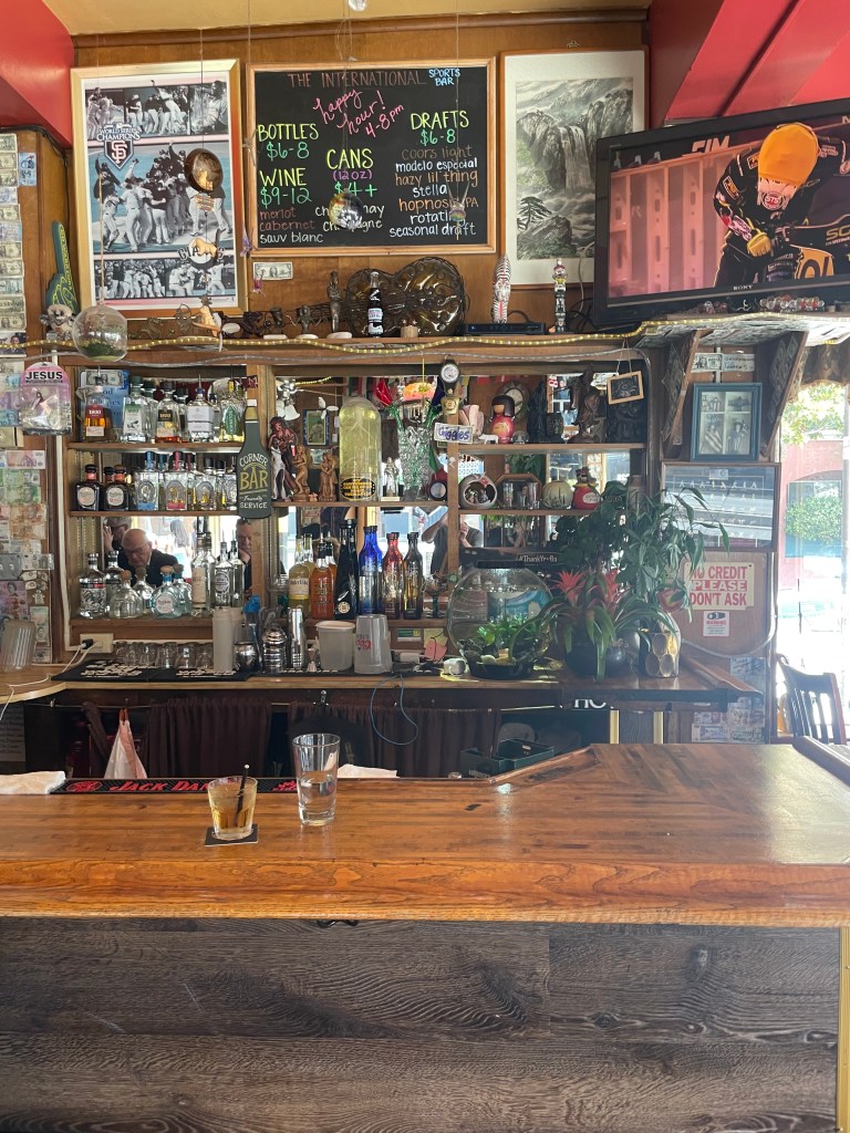 photo of interior of International Sports Bar, San Francisco