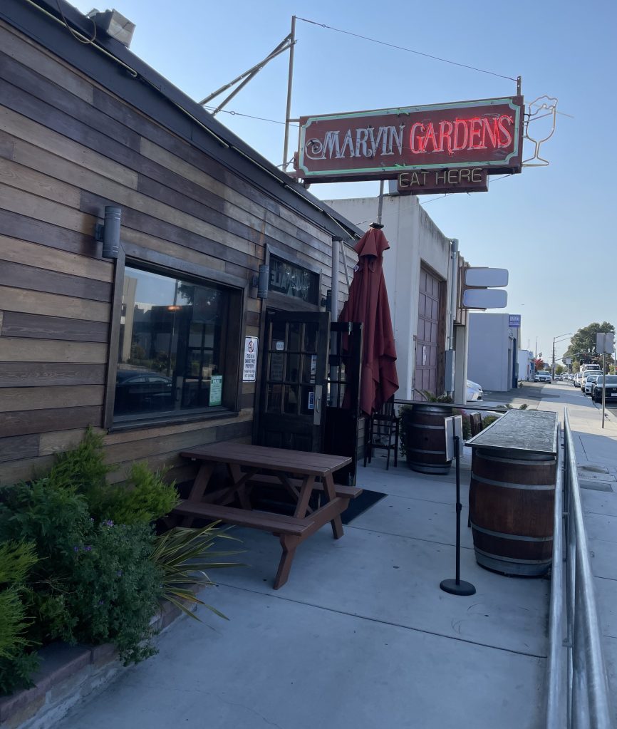 photo of exterior of Marvin Gardens, Belmont, CA