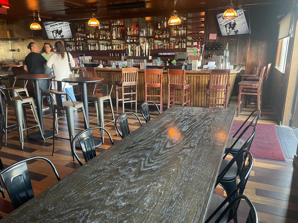 photo of interior of Marvin Gardens, Belmont, CA