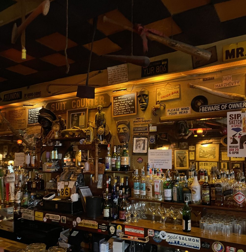 photo of interior of Specs' Twelve Adler Museum Cafe, San Francisco