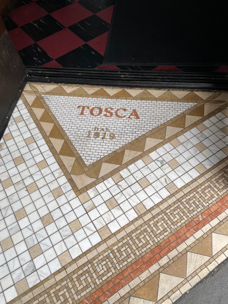 photo of interior detail of Tosca, San Francisco